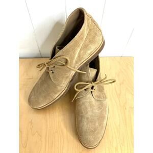 Jenni Kayne Tan Suede Lace-Up Chukka Boots Size 41